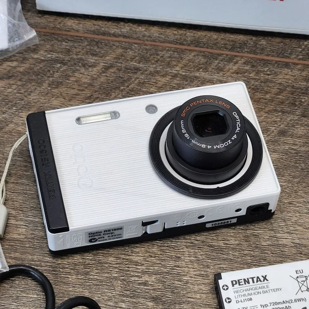 PENTAX Optio RS1500WH Pearl White 14.0 Megapixels 27.5mm 4x Optical Parts Repair